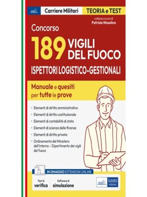 cover image of Concorso 189 Ispettori logistico-gestionali Vigili del Fuoco